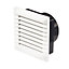 Manrose White Square Applications requiring low extraction rates Fixed louvre vent V41051W, (H)110mm (W)110mm