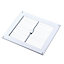 Manrose White Square Gas appliances Fixed louvre vent V1850, (H)229mm (W)229mm