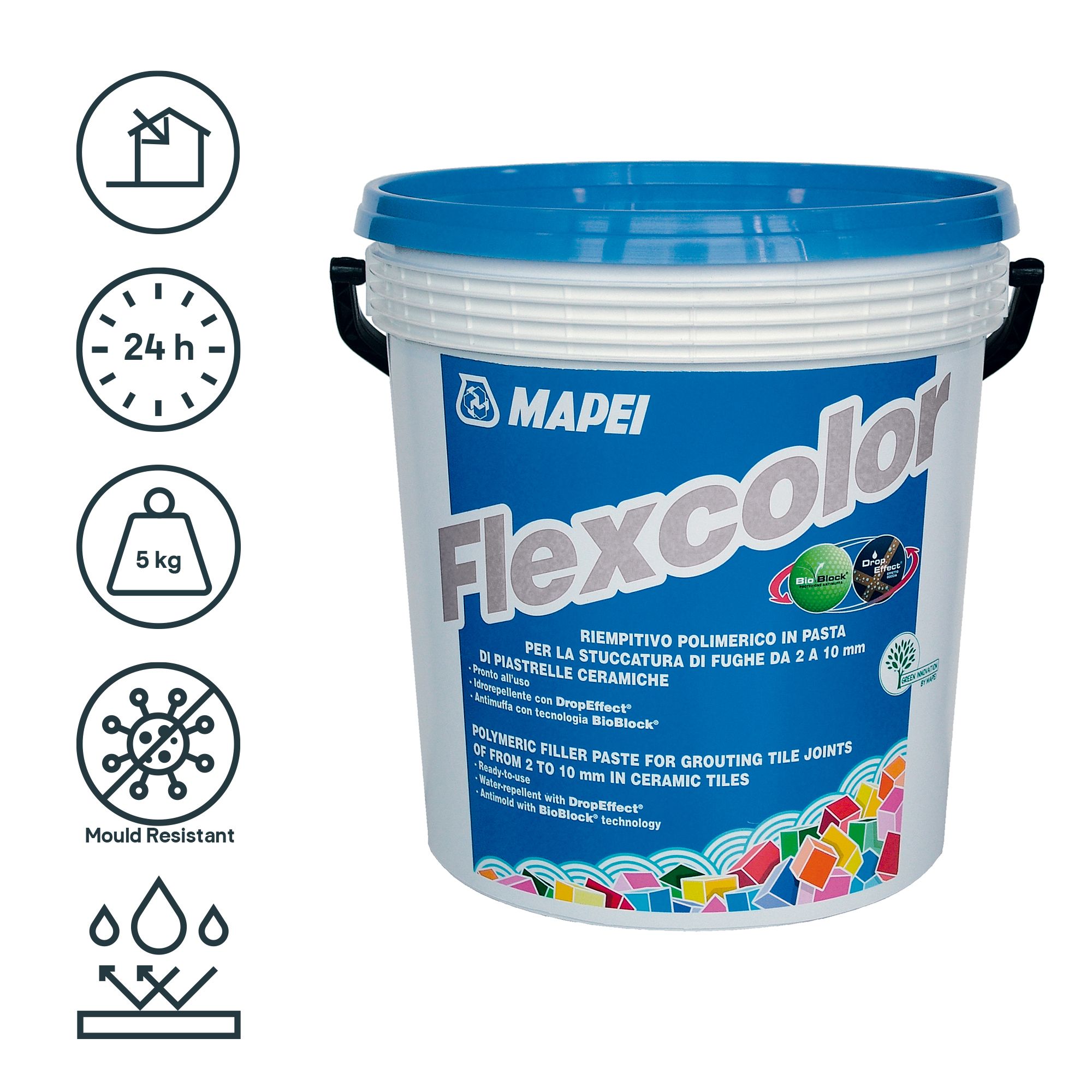 Mapei Flexcolour Ready mixed Grey Grout, 5kg