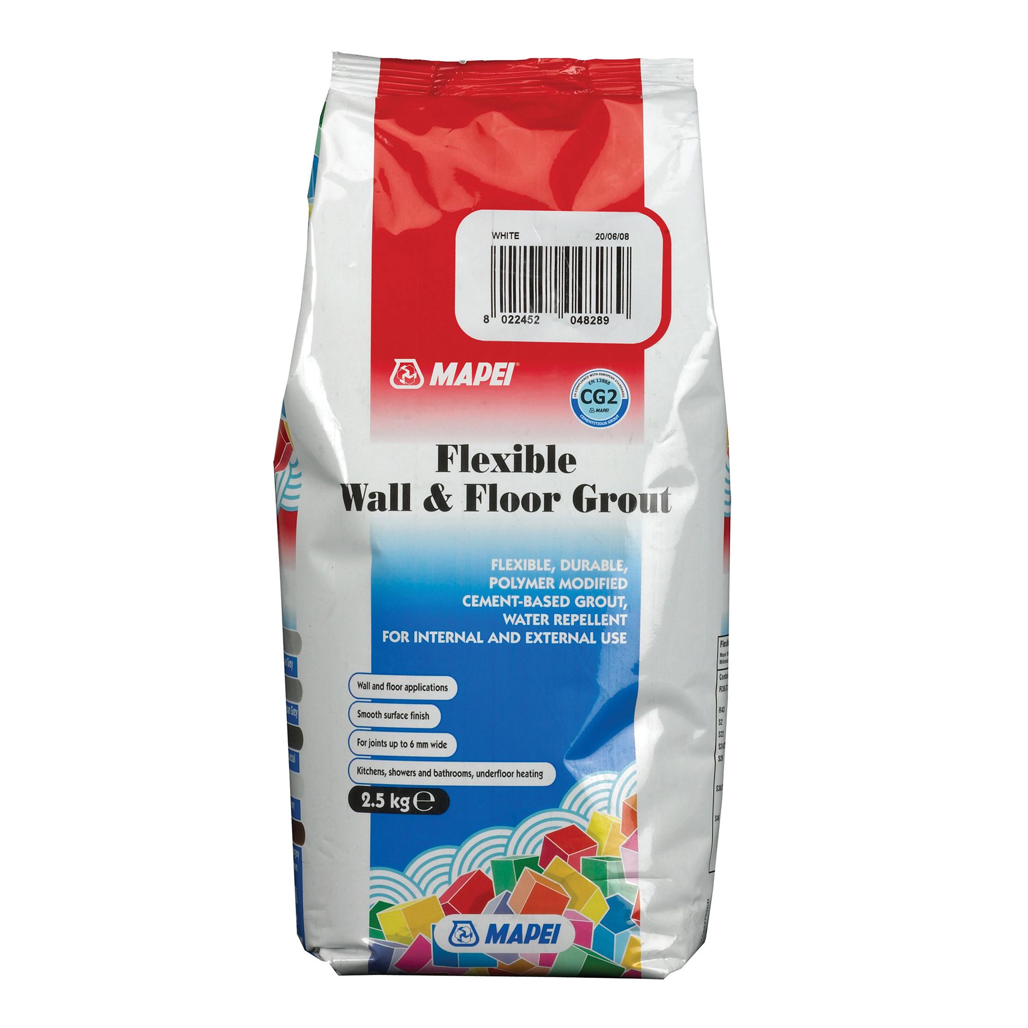 Product image for Mapei Flexible White Grout, 2.5kg