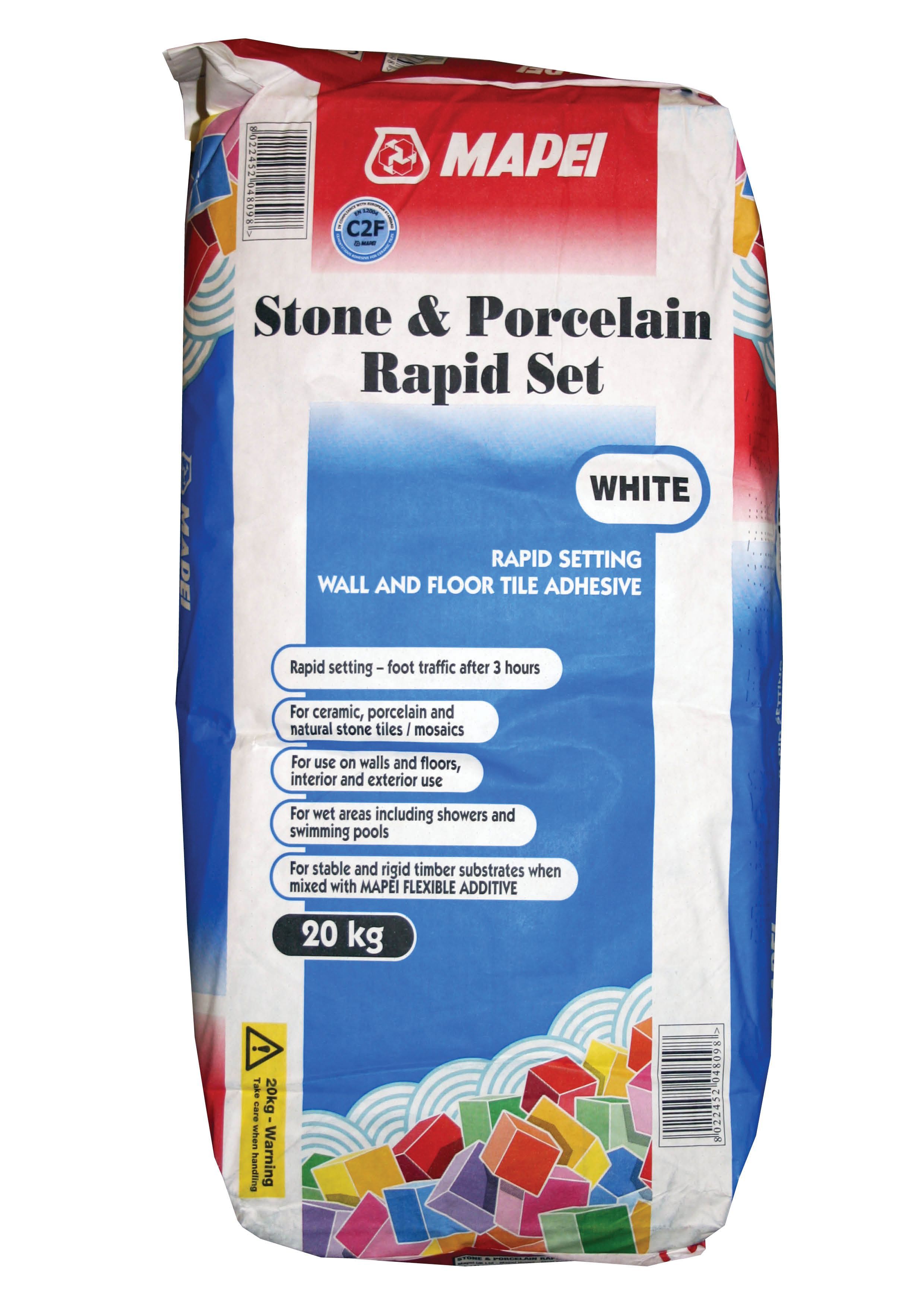 Mapei Stone & Porcelain Adhesive 20kg White