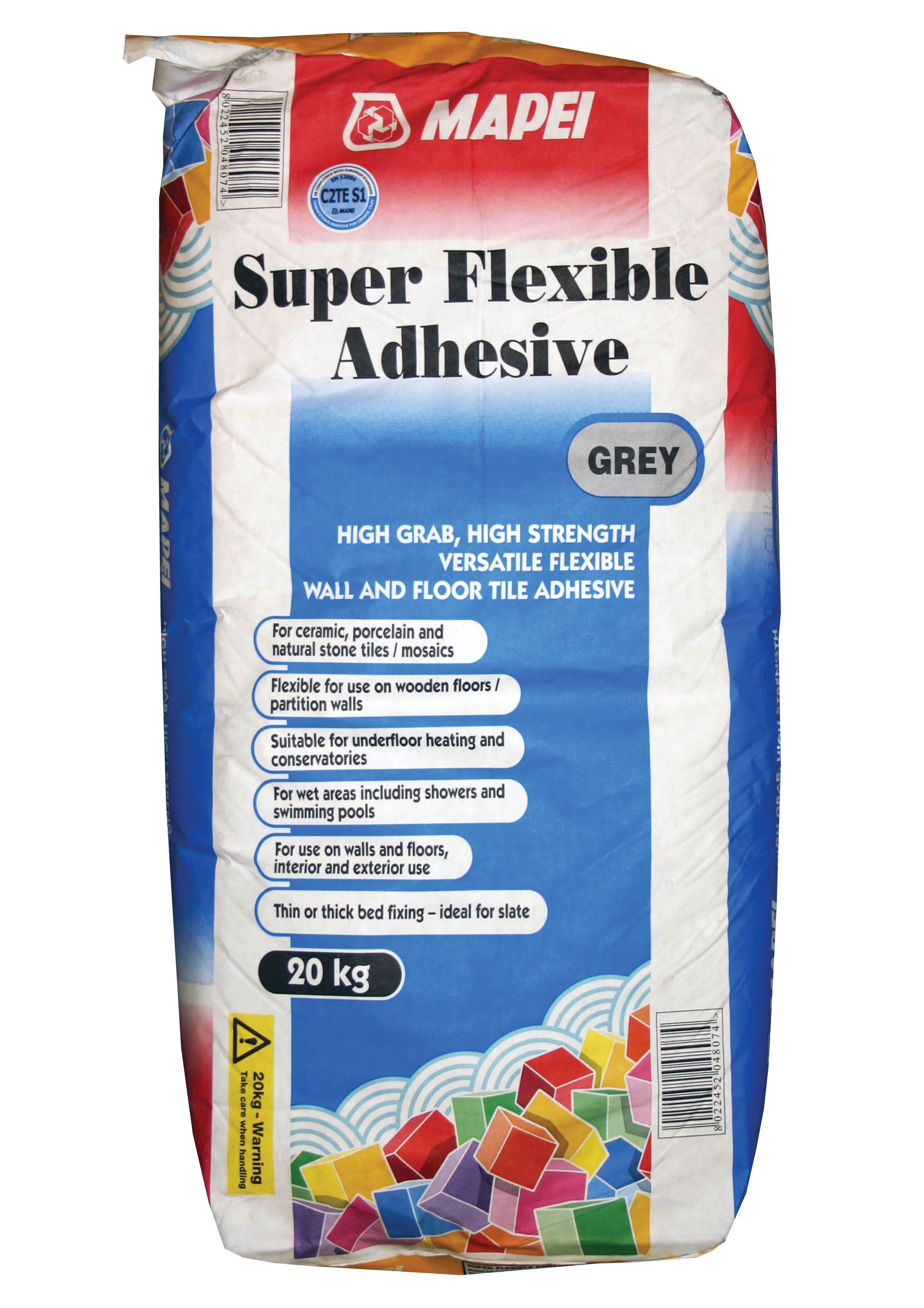 Mapeker Rapid Setting Flexible Grey Tile Adhesive 20kg