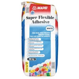 Mapei Super flexible White Tile Adhesive, 20kg