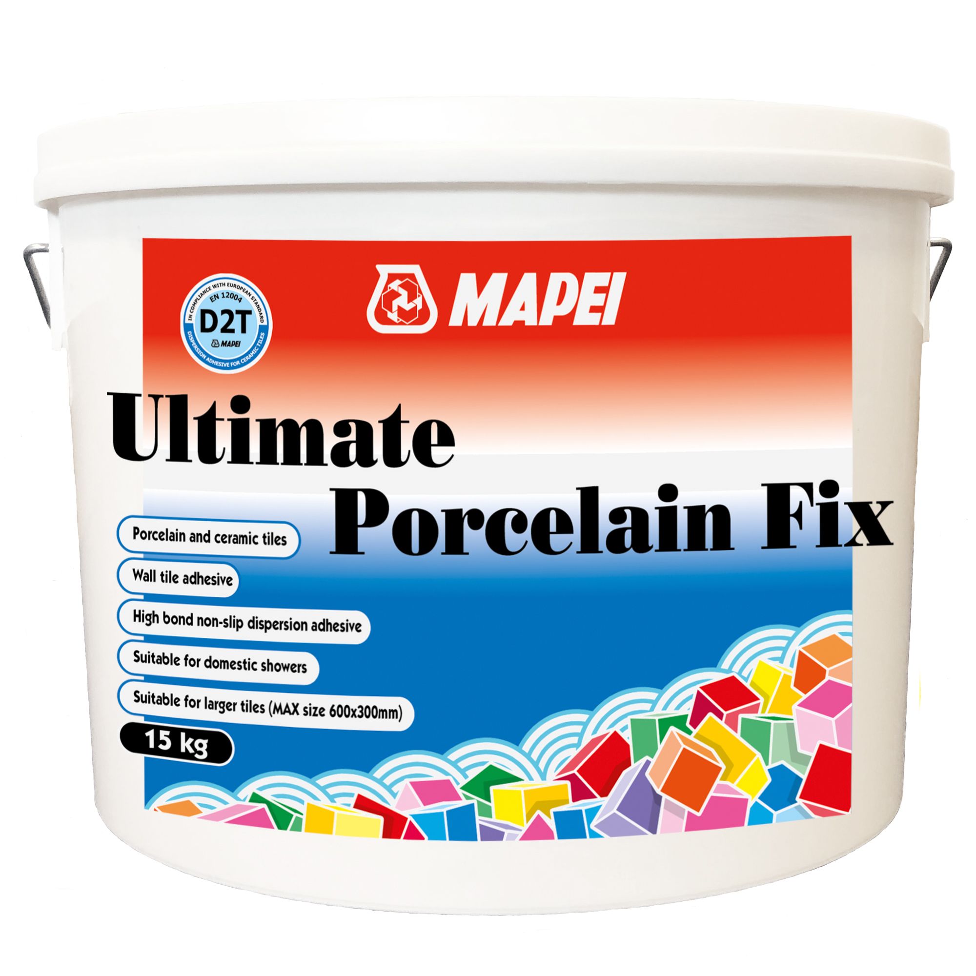 Mapei Ultimate Ready mixed Cream Wall tile Adhesive, 15kg