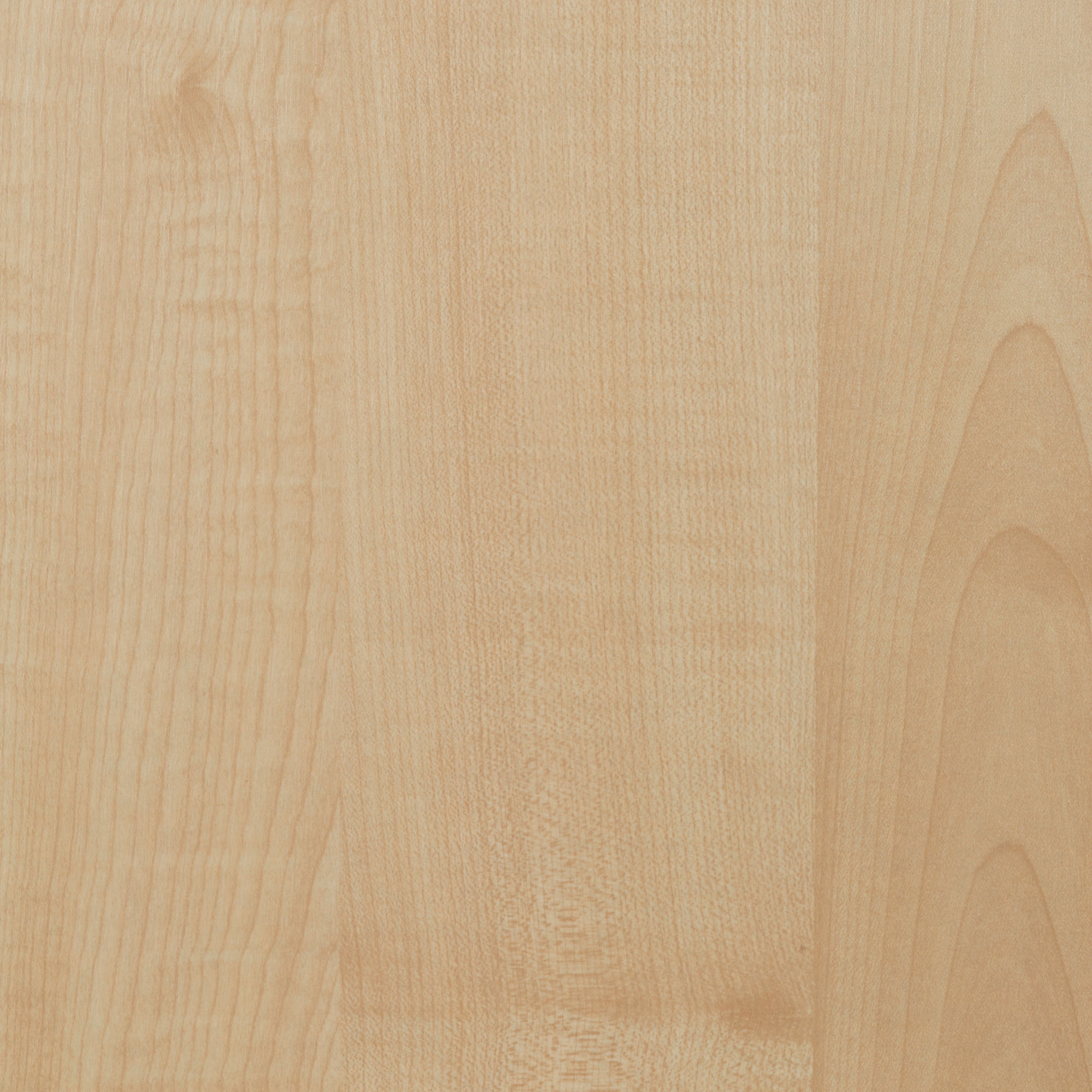 Maple effect Fully edged Furniture board, (L)0.8m (W)300mm (T)18mm