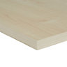 Maple effect Fully edged Furniture board, (L)0.8m (W)400mm (T)18mm