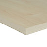 Maple effect Fully edged Furniture board, (L)1.2m (W)300mm (T)18mm