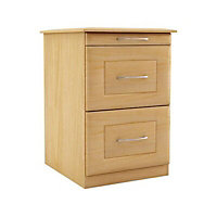 Maple effect Ready assembled Chest of drawers (H)595mm (W)350mm (D)500mm