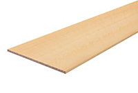 Maple effect Semi edged Furniture board, (L)2.5m (W)400mm (T)18mm