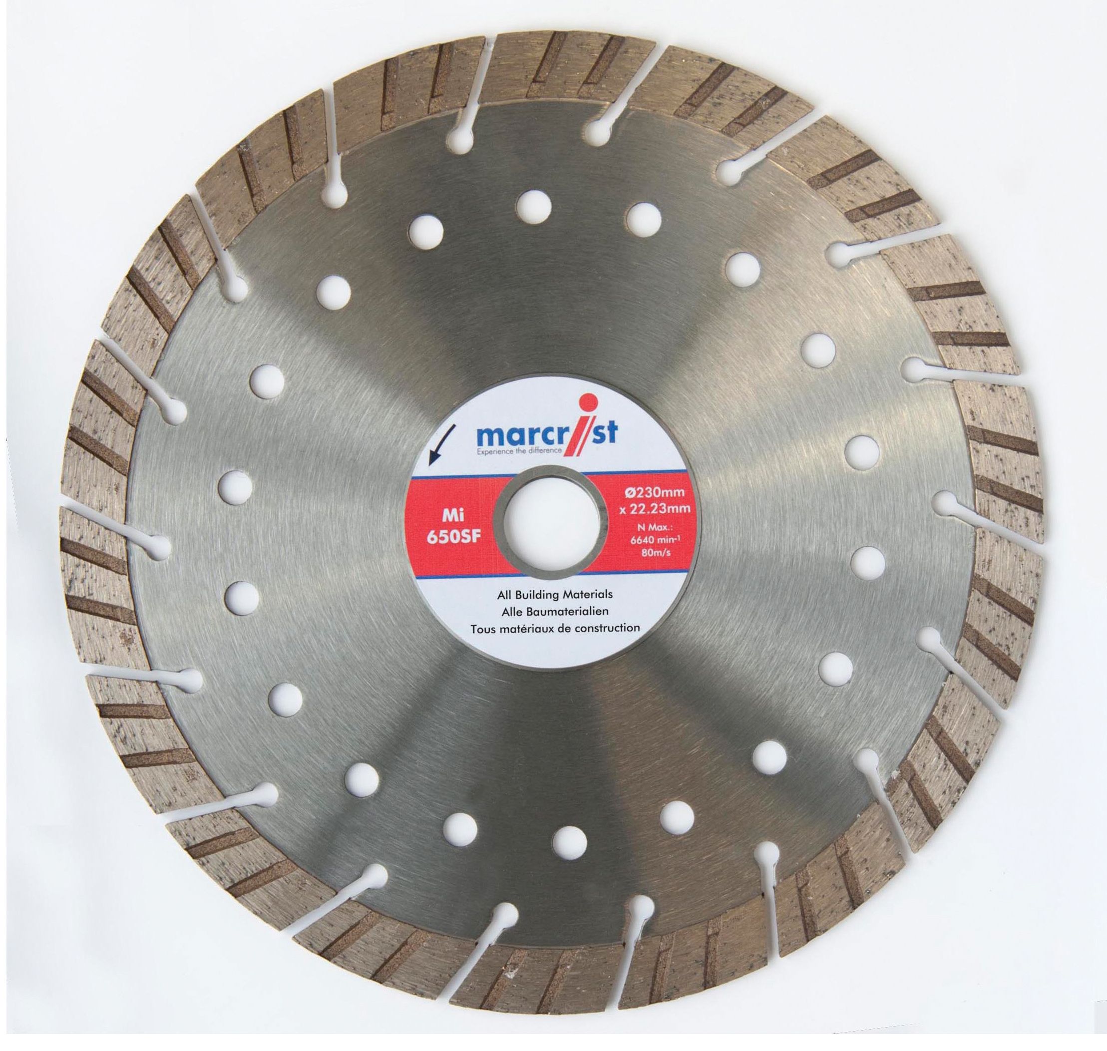 Marcrist 230mm x 22.2mm Segmented diamond blade