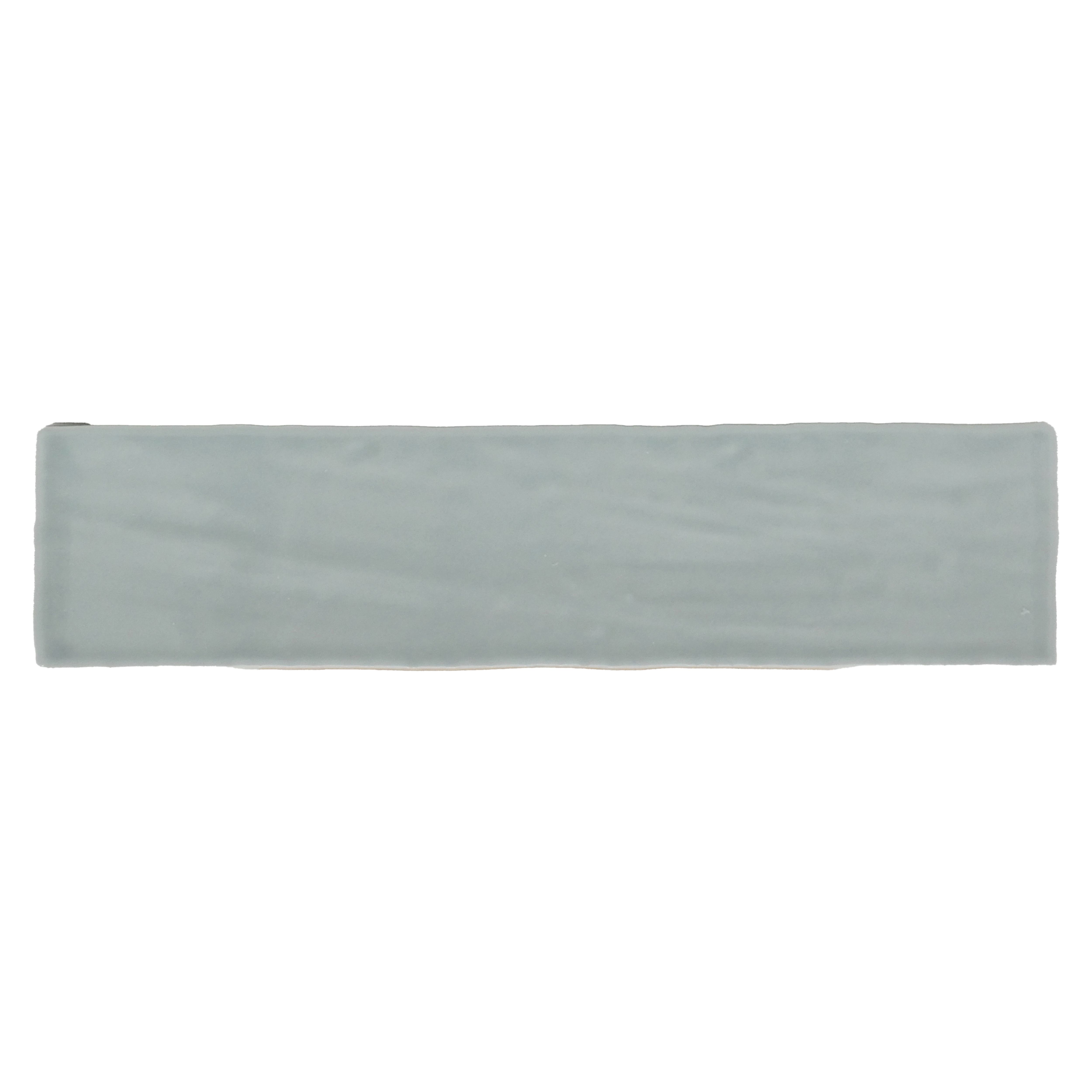 Maremar Aloe Green Gloss Textured Ceramic Indoor Wall tile, Pack of 28, (L)260mm (W)65mm