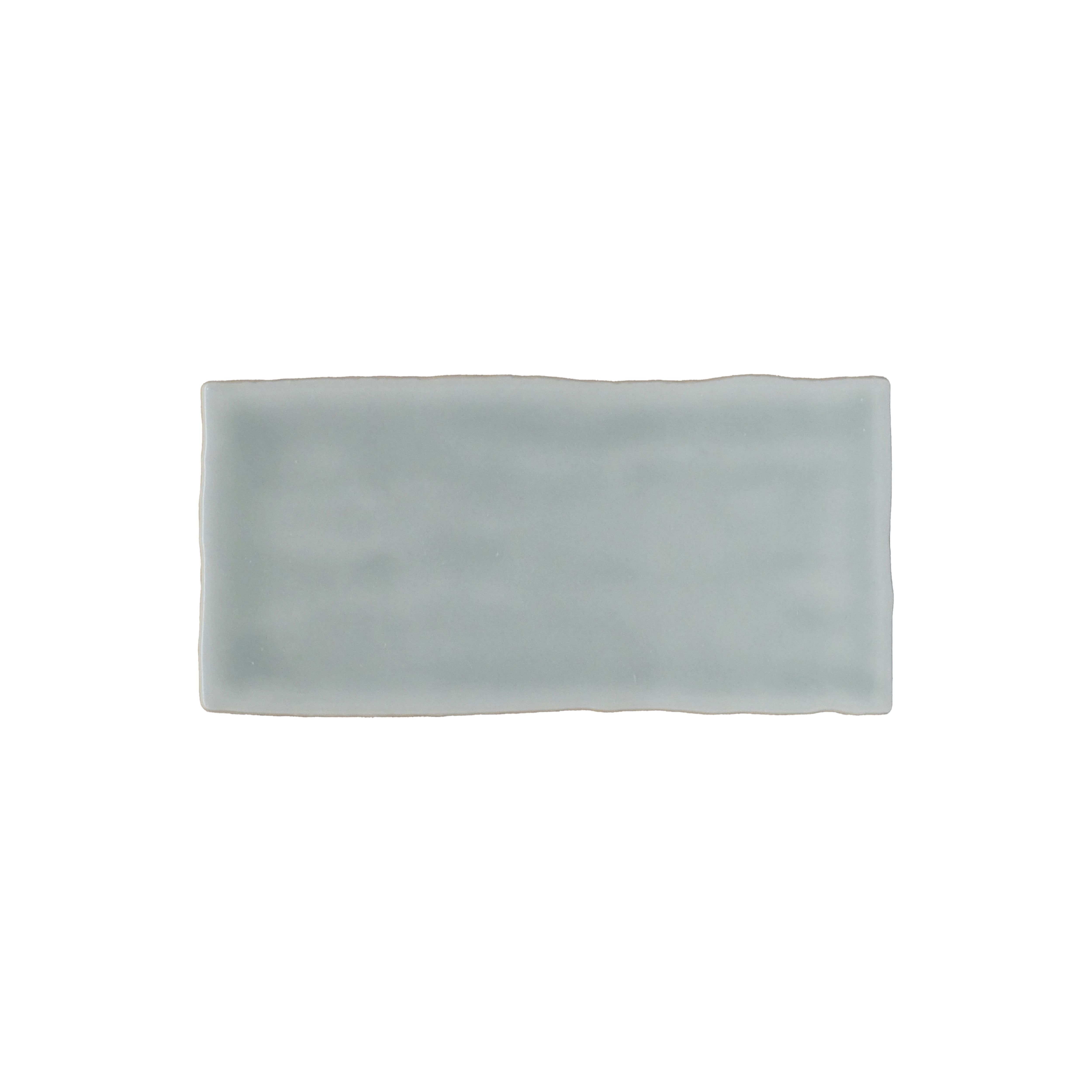 Maremar Aloe Green Gloss Textured Ceramic Indoor Wall tile, Pack of 60, (L)130mm (W)65mm