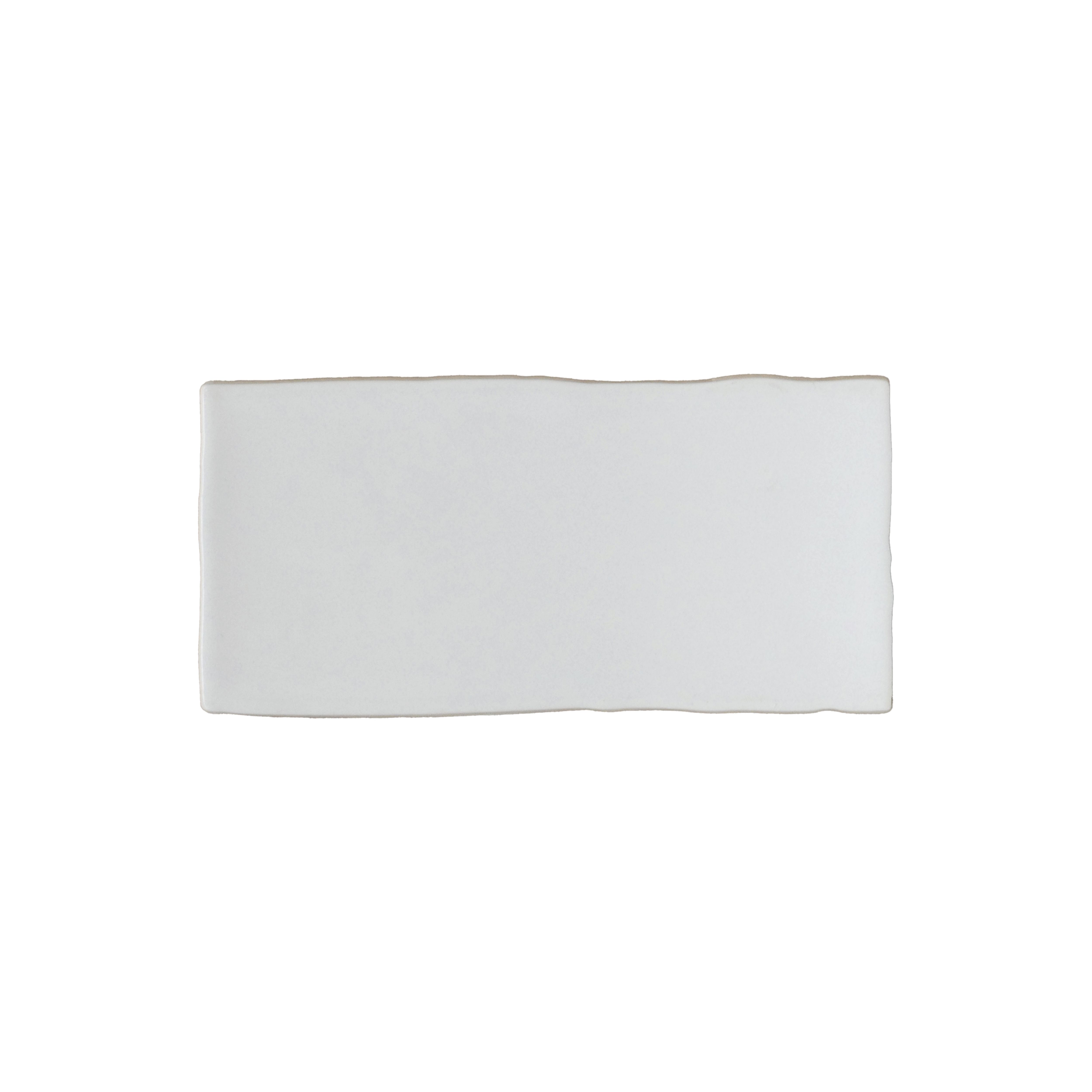 Maremar Pearl White Gloss Textured Ceramic Indoor Wall tile, Pack of 60, (L)130mm (W)65mm