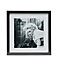 Marilyn Monroe Black & white Framed print (H)340mm (W)340mm