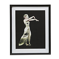 Marilyn Monroe gold dress Wall art (H)440mm (W)540mm