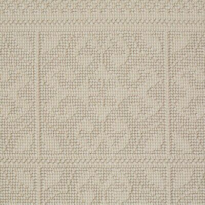 Marinette Saint-Tropez Astone Beige Cotton Tile Bath mat (L)500mm (W)700mm