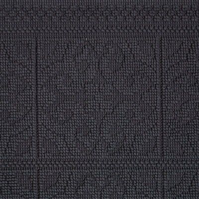 Marinette Saint-Tropez Astone Dark grey Cotton Tile Bath mat (L)500mm (W)700mm