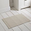 Marinette Saint-Tropez Astone Ivory Cotton Tile Bath mat (L)500mm (W)700mm