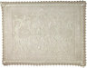 Marinette Saint-Tropez Platinum Beige Cotton Floral Bath mat (L)500mm (W)700mm