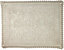 Marinette Saint-Tropez Platinum Beige Cotton Floral Bath mat (L)500mm (W)700mm