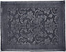 Marinette Saint-Tropez Platinum Dark grey Cotton Floral Bath mat (L)500mm (W)700mm
