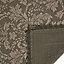 Marinette Saint-Tropez Platinum Gasoline Cotton Floral Bath mat (L)500mm (W)700mm