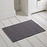 Marinette Saint-Tropez Version Light grey Cotton Bath mat (L)500mm (W)700mm
