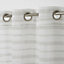 Marius Grey Horizontal stripe Unlined Eyelet Voile curtain (W)140cm (L)260cm, Single