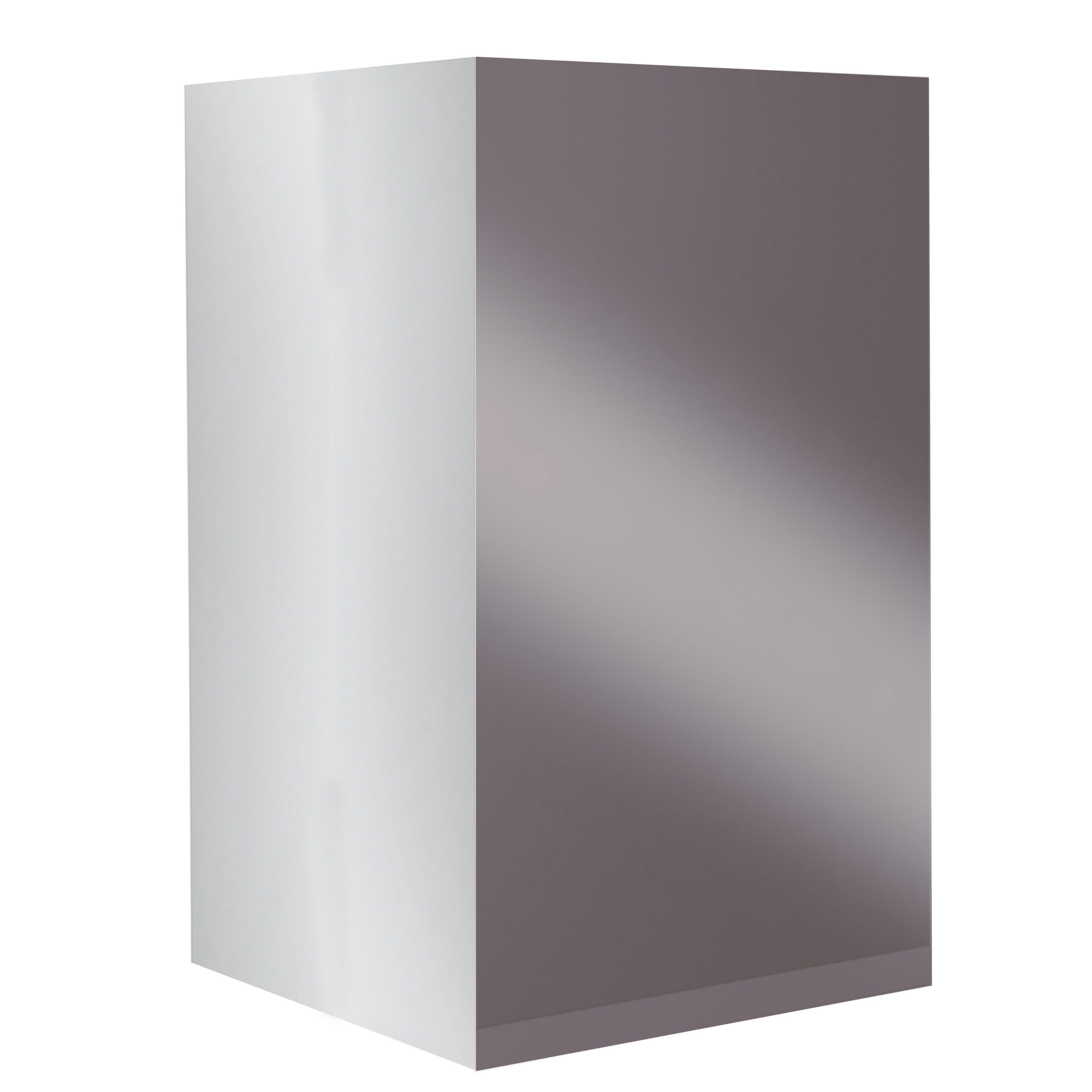 Marletti Gloss Anthracite Wall cabinet (H)67.2cm (W)30cm