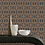 Marrakech Chocolate Fretwork Textured Wallpaper