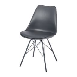 Marula Dark grey Chair (H)840mm (D)530mm