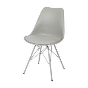 Marula Light grey Chair (H)840mm (W)4800mm (D)530mm