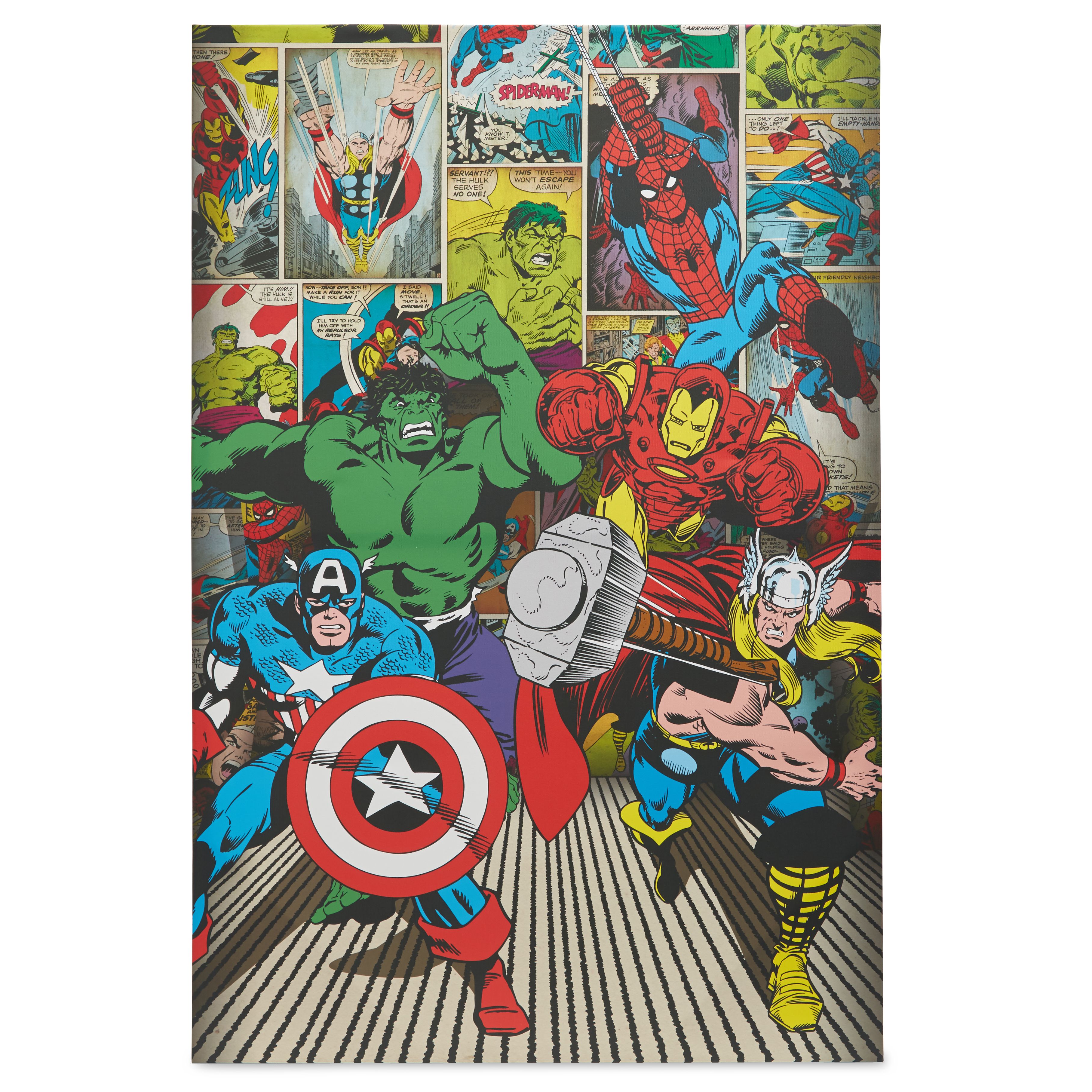 Marvel Avenger Multicolour Canvas Art H 900mm W 600mm Diy At B Q