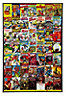 Marvel comic Multicolour Wall art (H)925mm (W)620mm