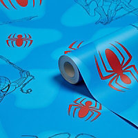 Marvel Marvel Spiderman Multicolour Marvel Spiderman Smooth Wallpaper