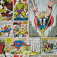 Marvel Multicolour Comic Smooth Wallpaper