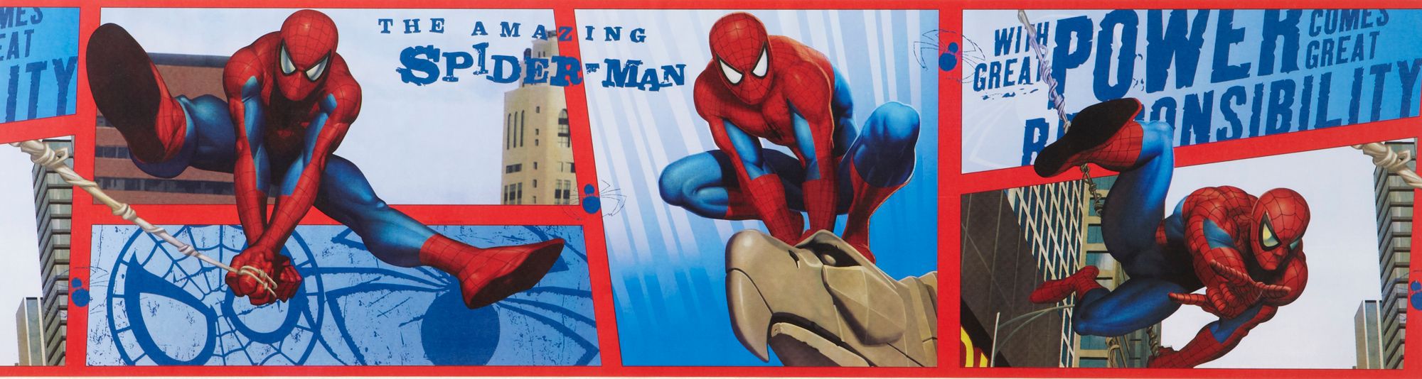 Marvel Spiderman Multicolour Border
