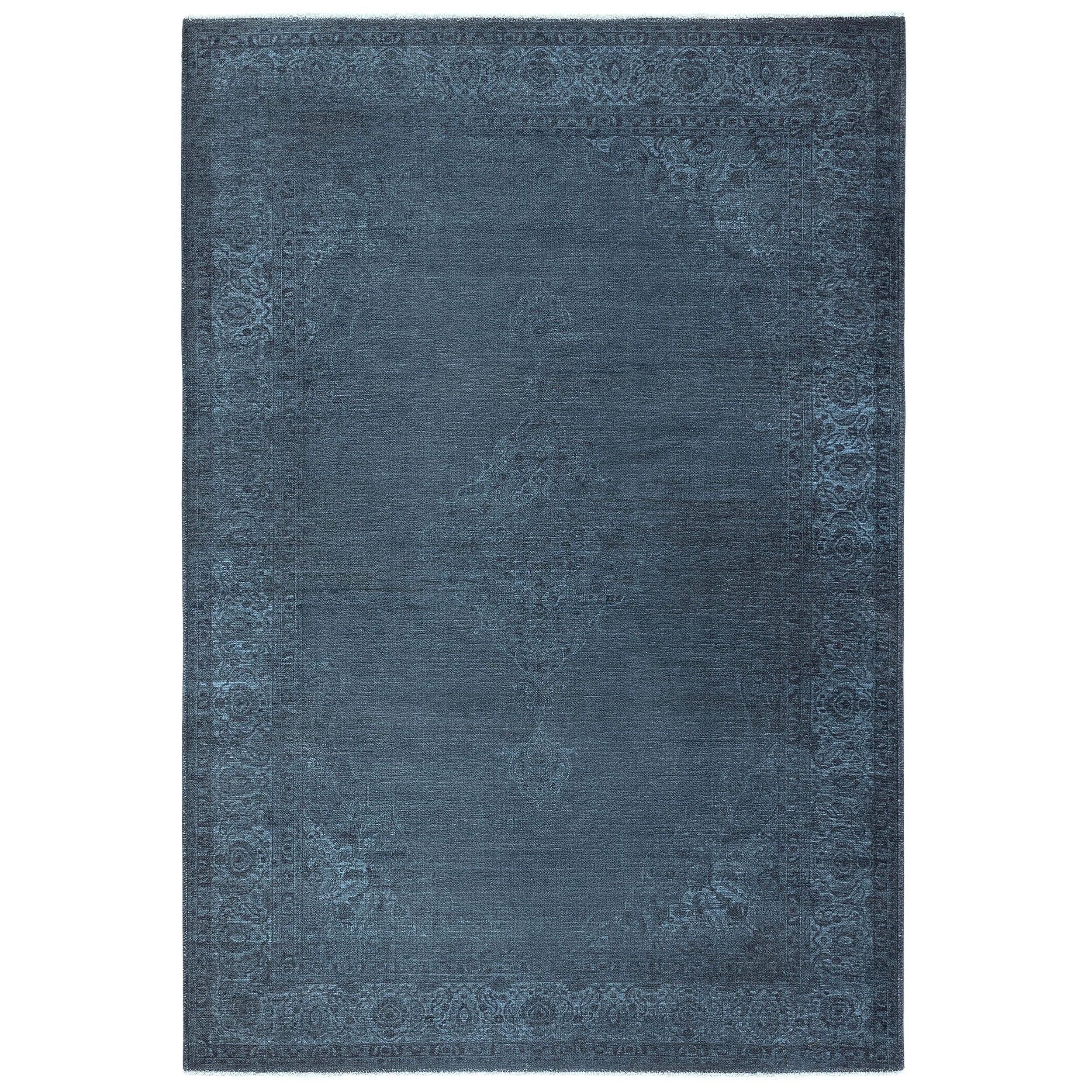 Mary Lou Blue Traditional Medium Runner, (L)160cm x (W)120cm