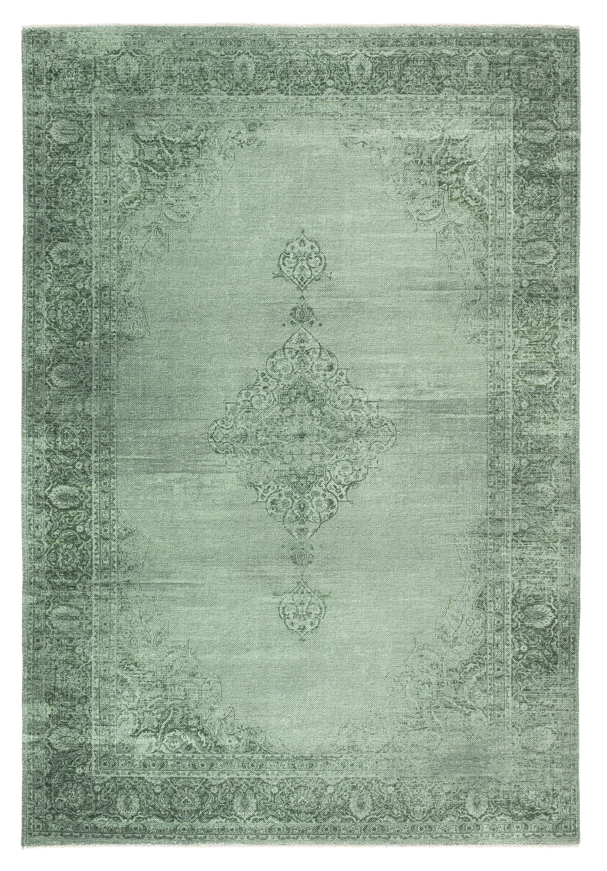 Mary Lou Green Traditional Extra large Rug, (L)280cm x (W)195cm