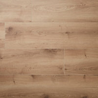 Masham Natural Gloss Oak effect Laminate Flooring Sample