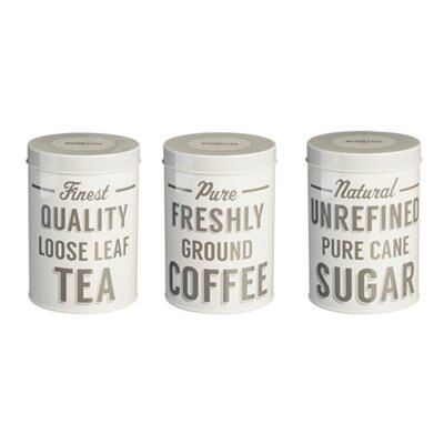 Mason Cash 1L Grey Tea, coffee & sugar canister, Set of 3