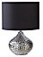 MASSALIA CERAMIC TABLE LAMP CHROME