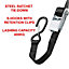 Master Lock 2 hook Black Ratchet strap (L)5m (W)25mm