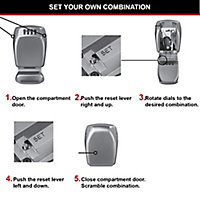 Master Lock 4 digit Combination Key safe