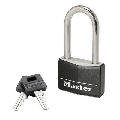 Master Lock 4 pin tumbler cylinder Open shackle Padlock (W)40mm