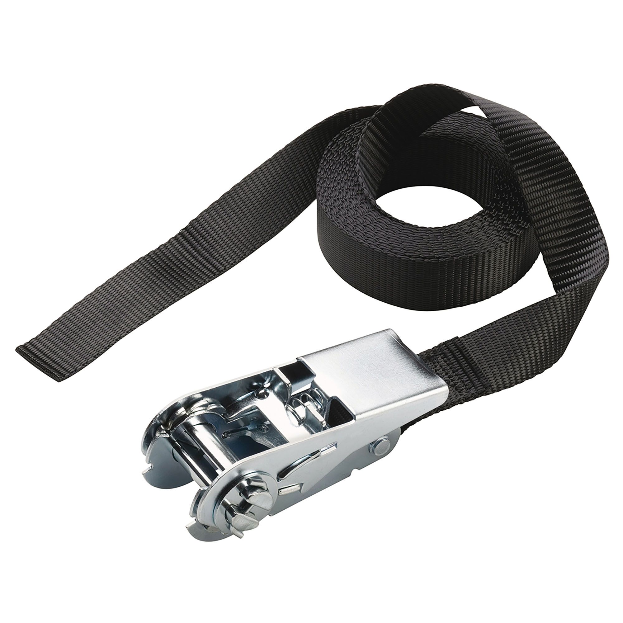 Master Lock Black Ratchet strap (L)5m (W)25mm