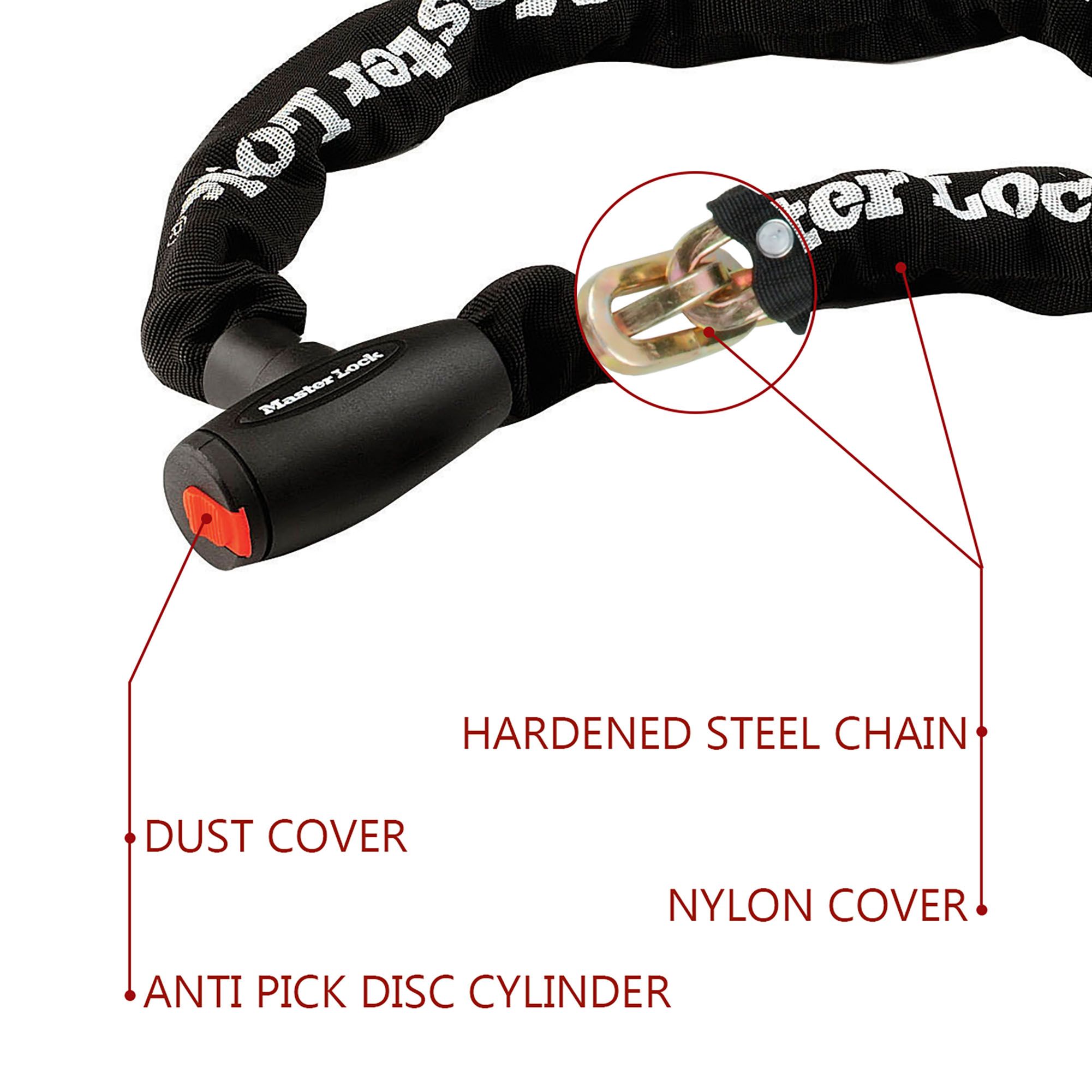 Master lock bike sales chain