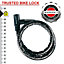 Master Lock Black Steel Cable lock (L)2m