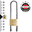 Master Lock Brass Cylinder Open shackle Padlock (W)50mm
