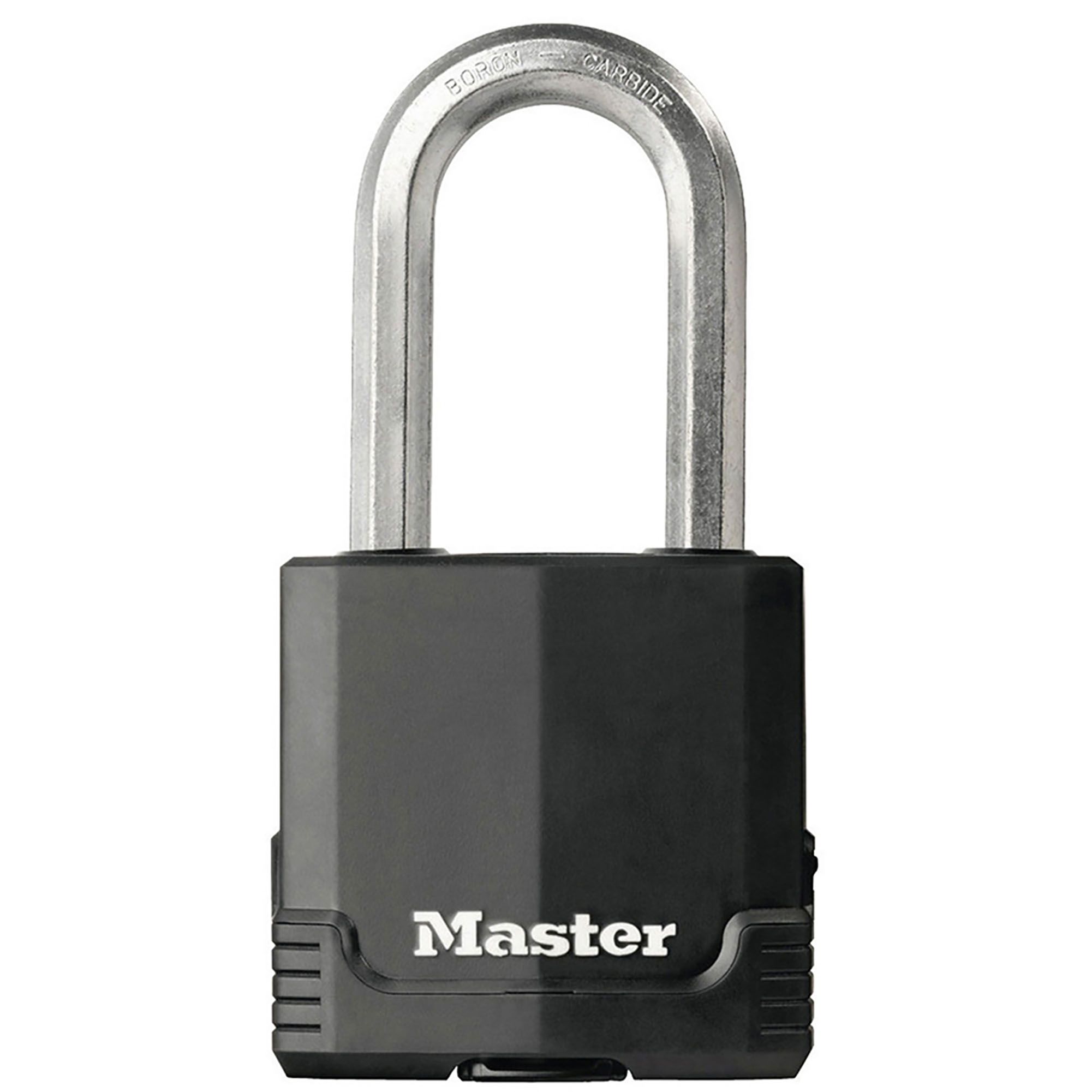 Master Lock Excell Heavy duty Laminated Steel Black Large Open shackle Padlock (W)54mm